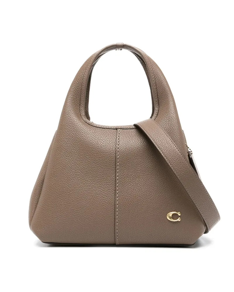 Coach Lana Pebbled-leather Tote Bag Brown