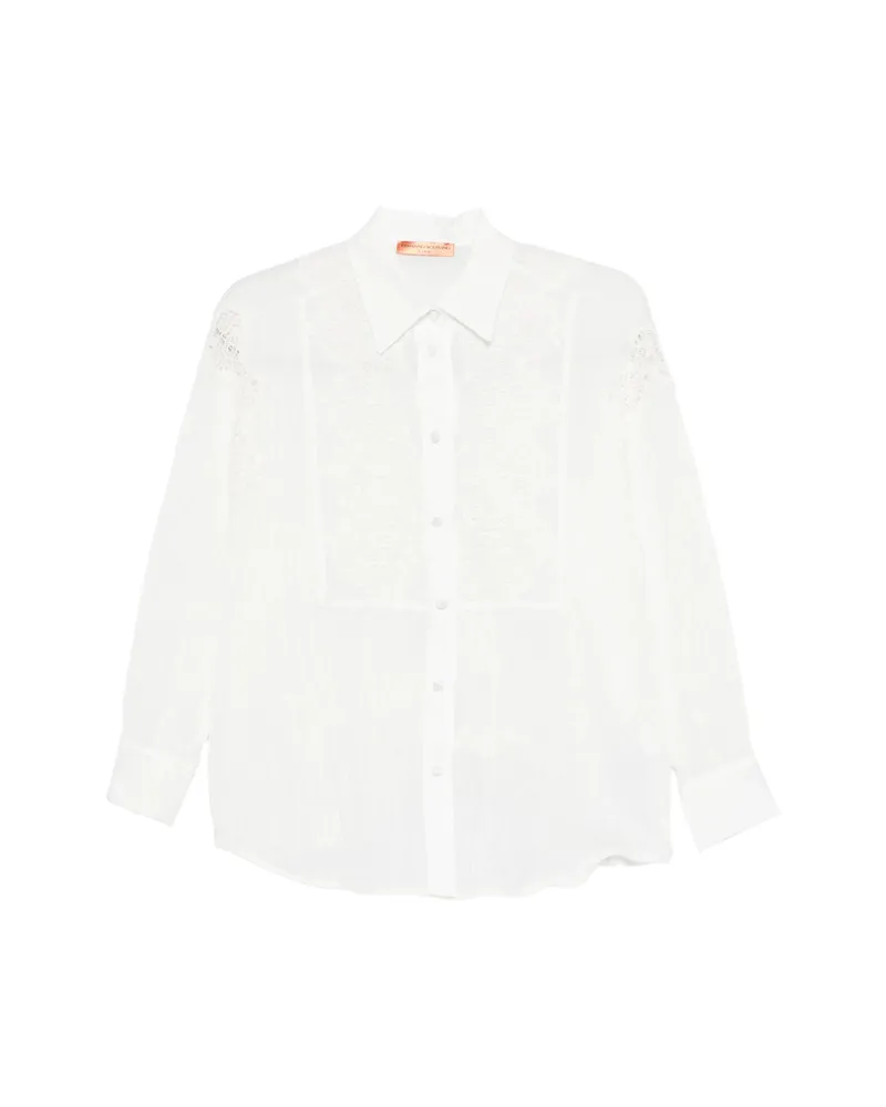 Ermanno Scervino Lace-detail Shirt White