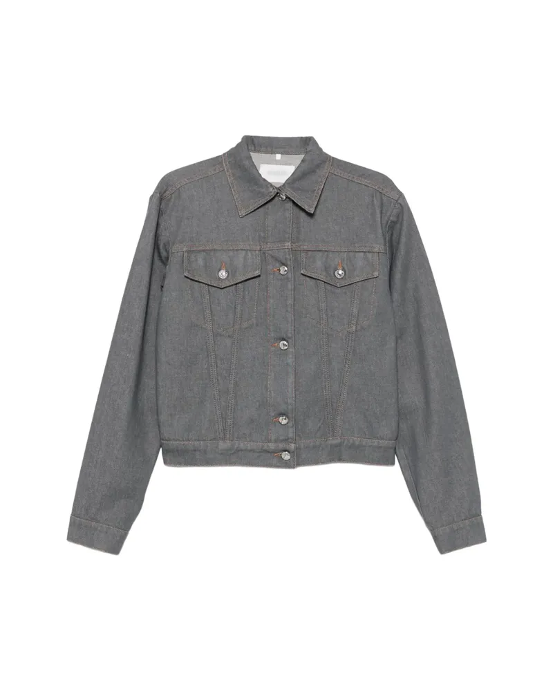 SPORTMAX Button-up Denim Jacket Grey