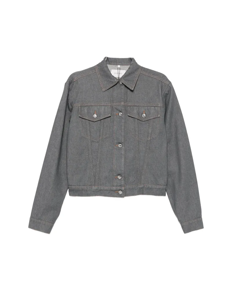 SPORTMAX Button-up Denim Jacket Grey