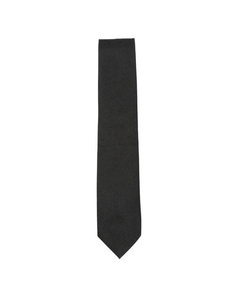 Tom Ford Dotted Silk Tie Black