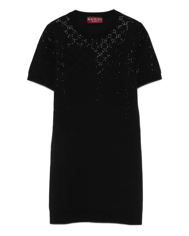 Gucci Embellished Dress Black