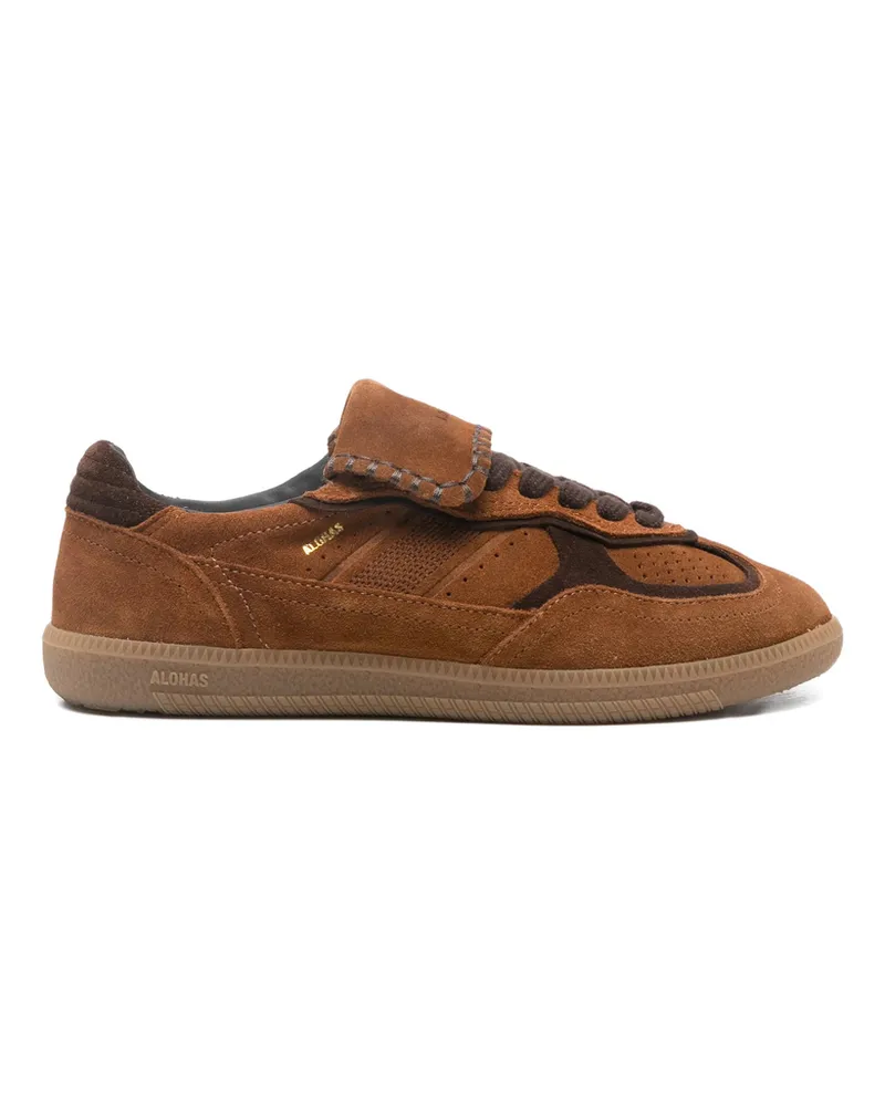 Alohas Perforated Lace-up Sneakers 