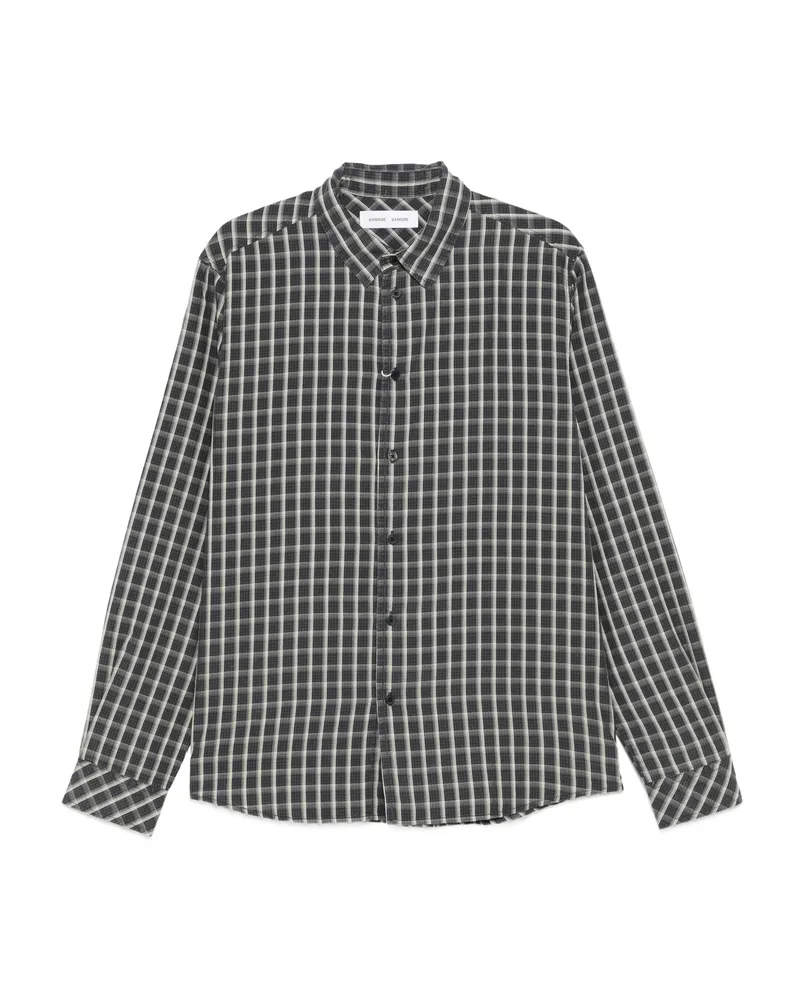 Samsøe & Samsøe Plaid Shirt Black