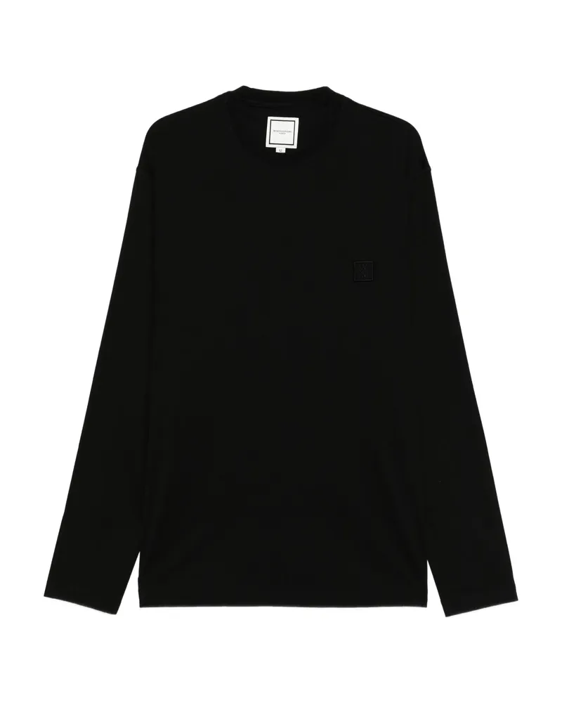 Wooyoungmi Logo-print Long-sleeve T-shirt Black