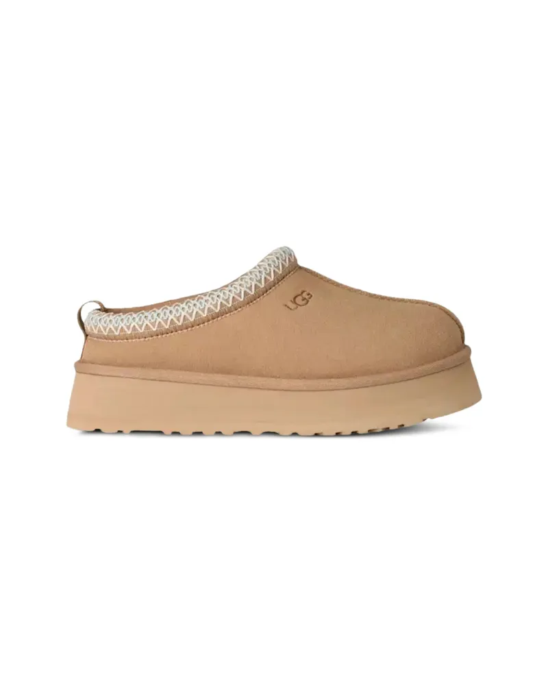 UGG Tazz II Platform-sole Braided-trim Shoes Brown