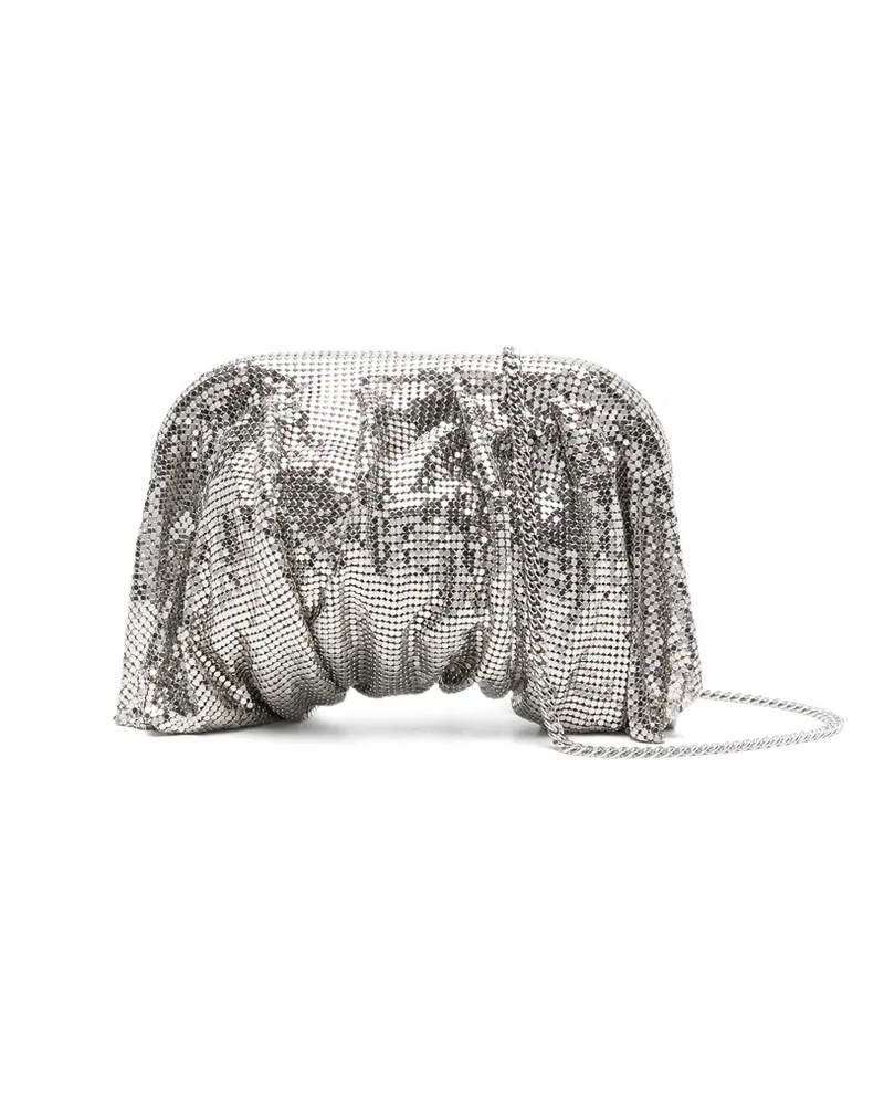 Benedetta Bruzziches Mini Chain-strap Clutch Bag Silver