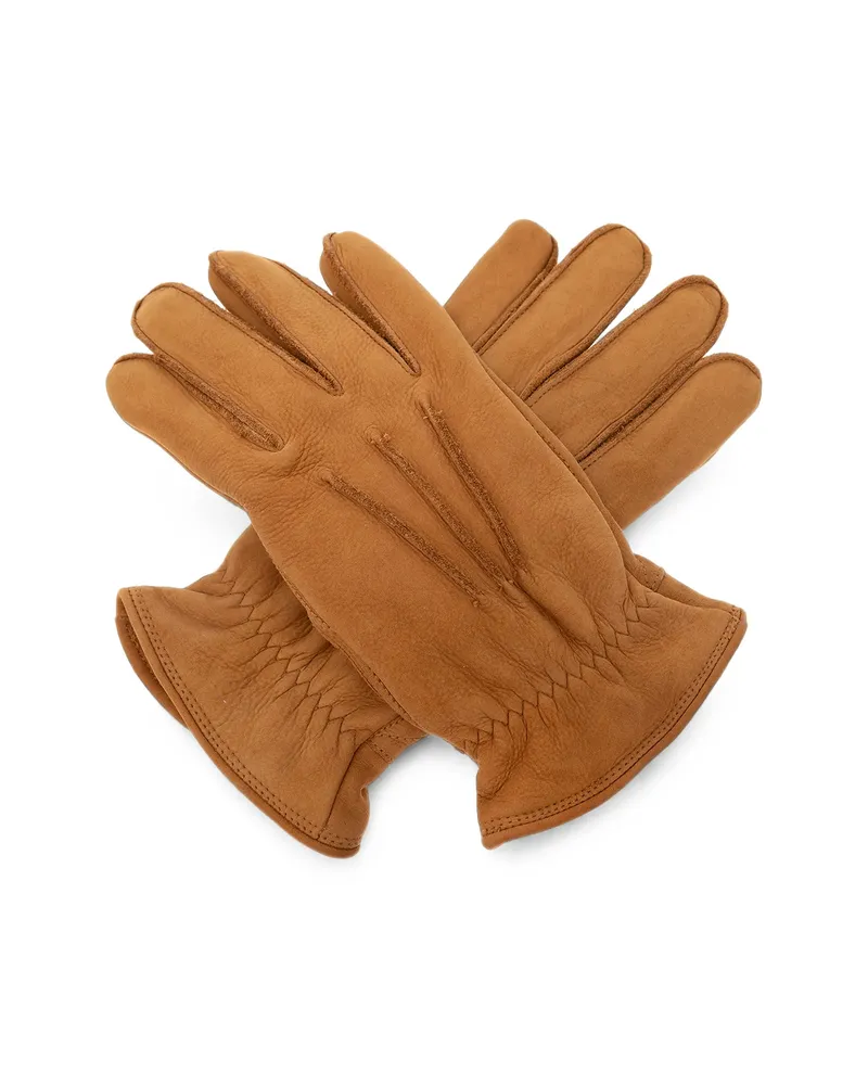 UGG Logo-patch Gloves Brown