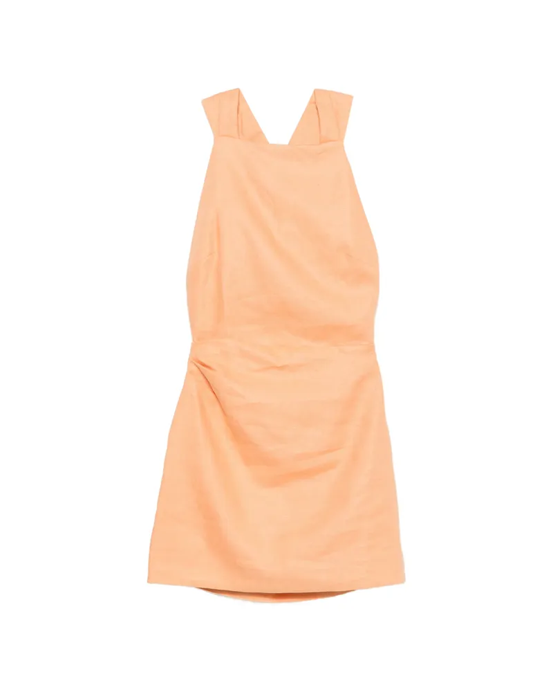 SIR Thora Twist-back Mini Dress Orange