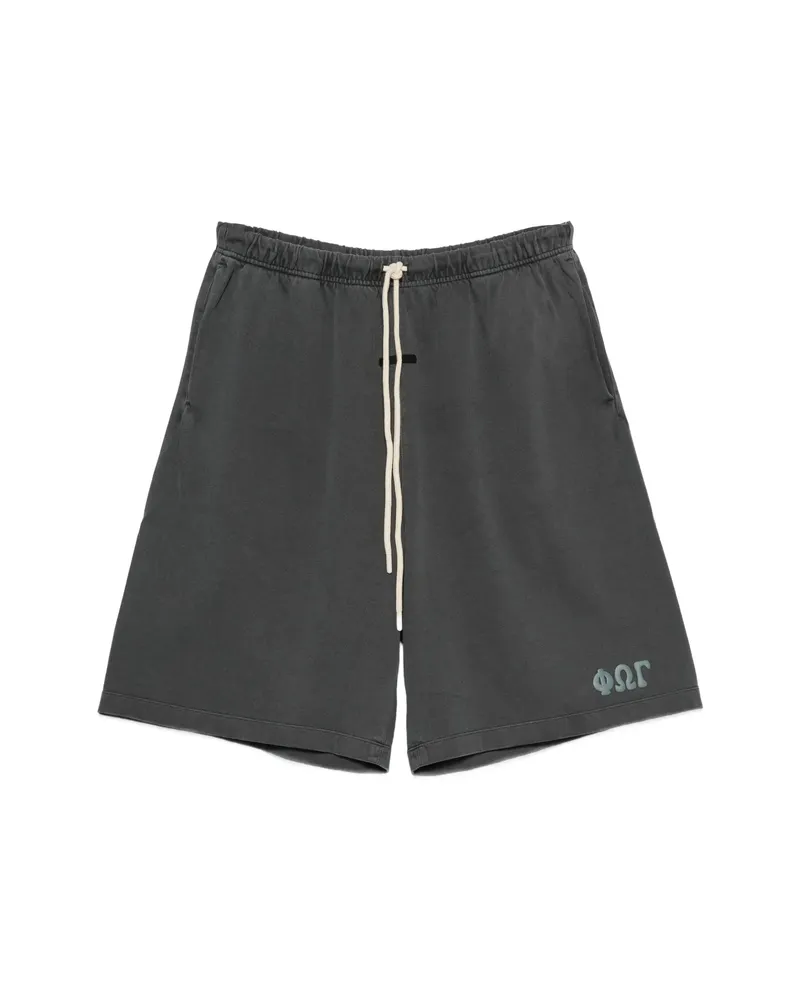Fear of God Logo-print Drawstring Shorts Grey