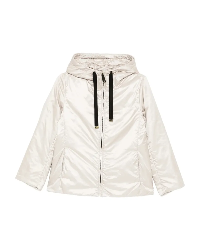 Max Mara The Cube Hooded Puffer Jacket Neutrals