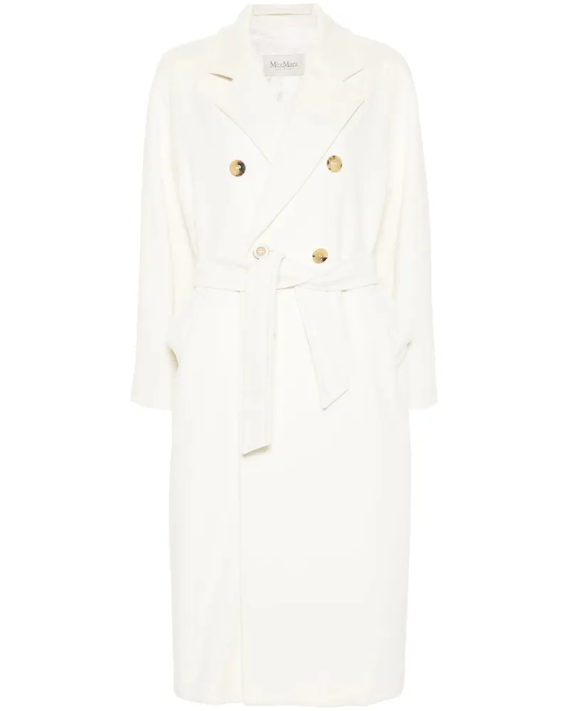Max Mara Madame Double-breasted Coat White