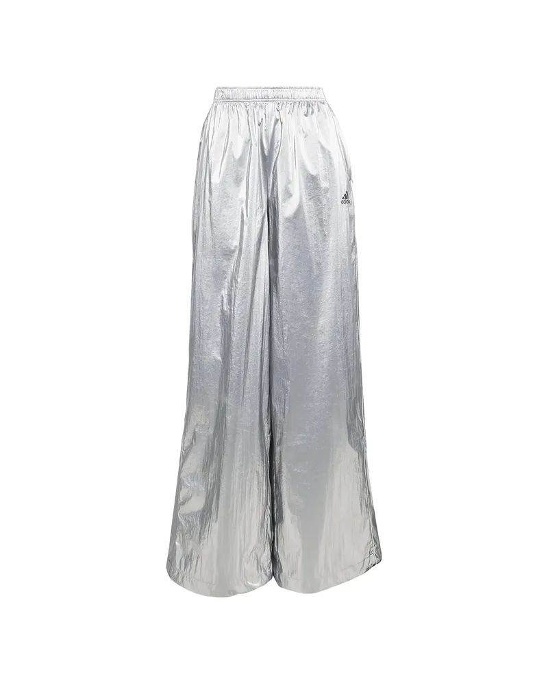 adidas F50 Logo Detail Track Pants Silver