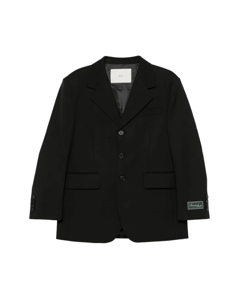 Dunst Single-breasted Notched-lapel Blazer Black