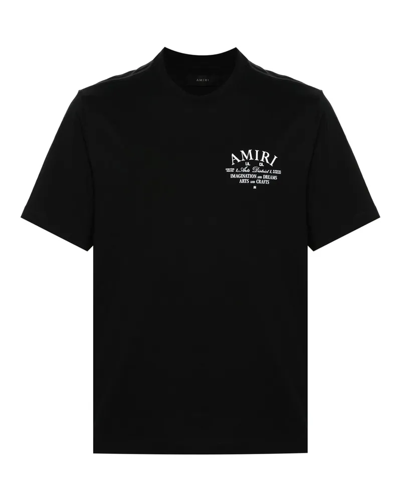 Amiri Arts District Logo-print Cotton T-shirt Black