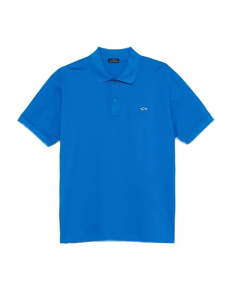 Paul & Shark Cotton Polo Shirt Blue