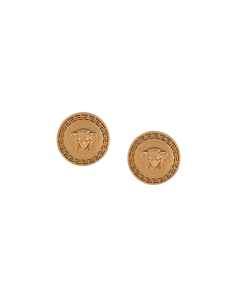 Versace Tribute Medusa Stud Earrings Gold