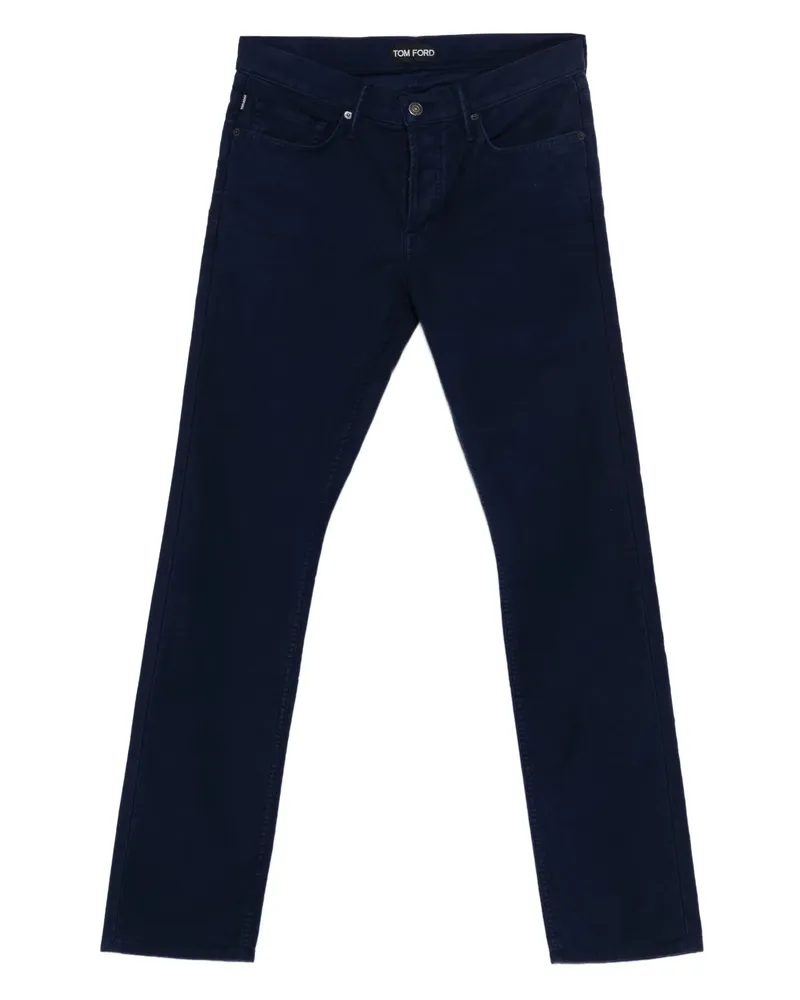 Tom Ford Button-fastening Trousers Blue