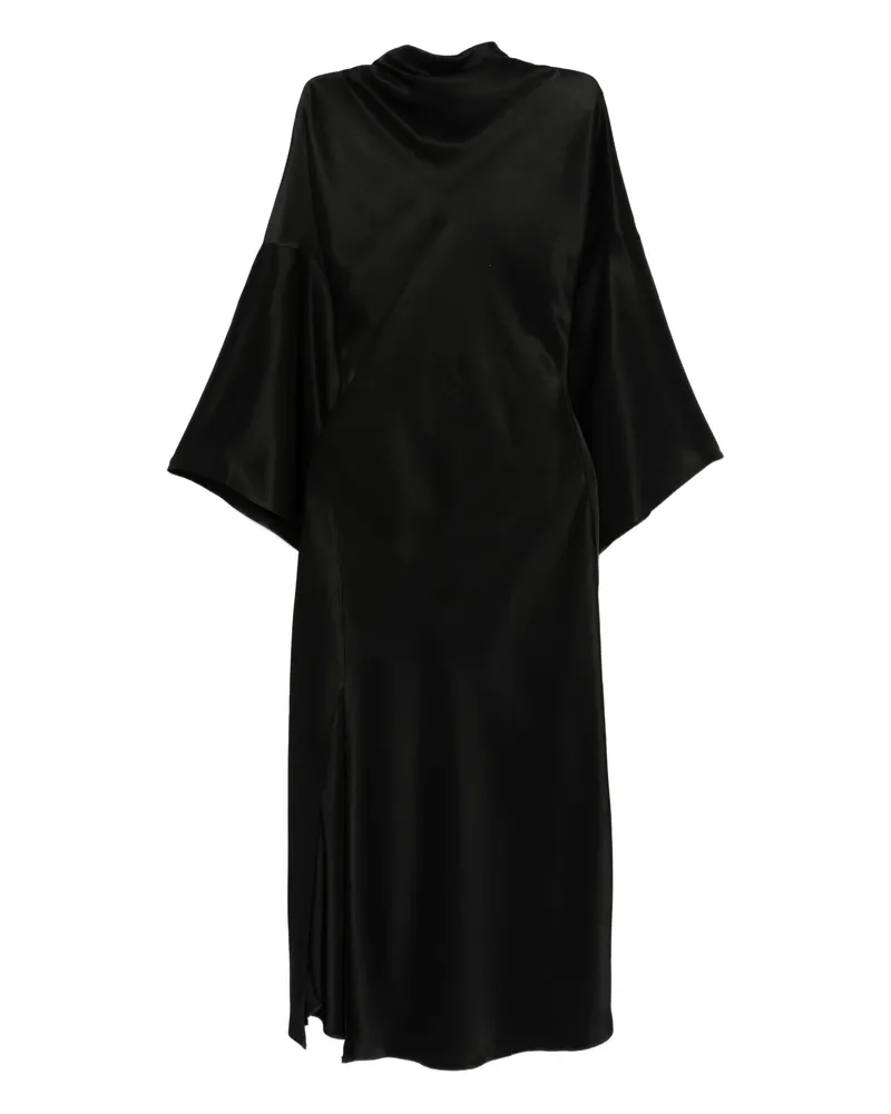 Pinko Open-back Midi Dress Black