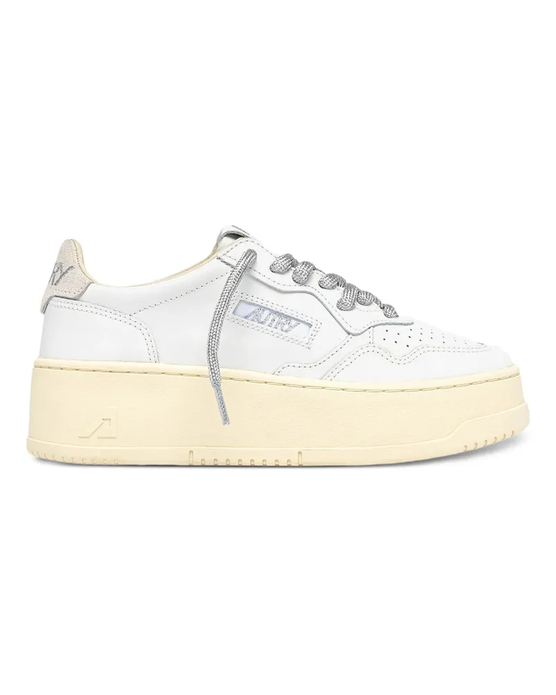 AUTRY Medalist Platform Leather Sneakers White