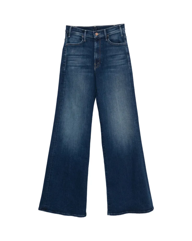 Mother Hustler Roller Button-fastening Jeans Blue