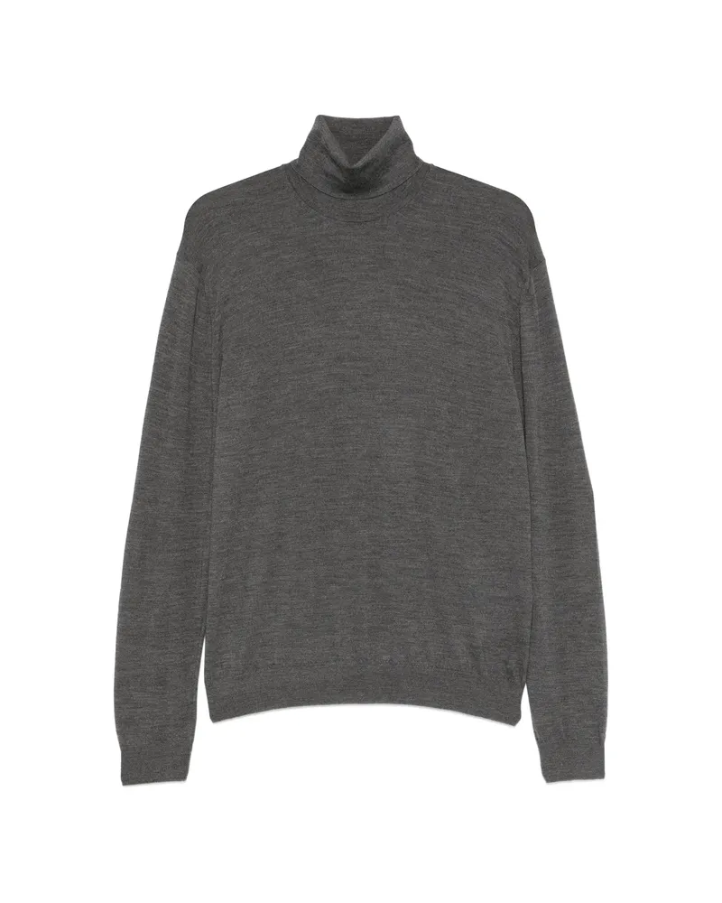 Malo Roll-neck Long-sleeve Sweater Grey