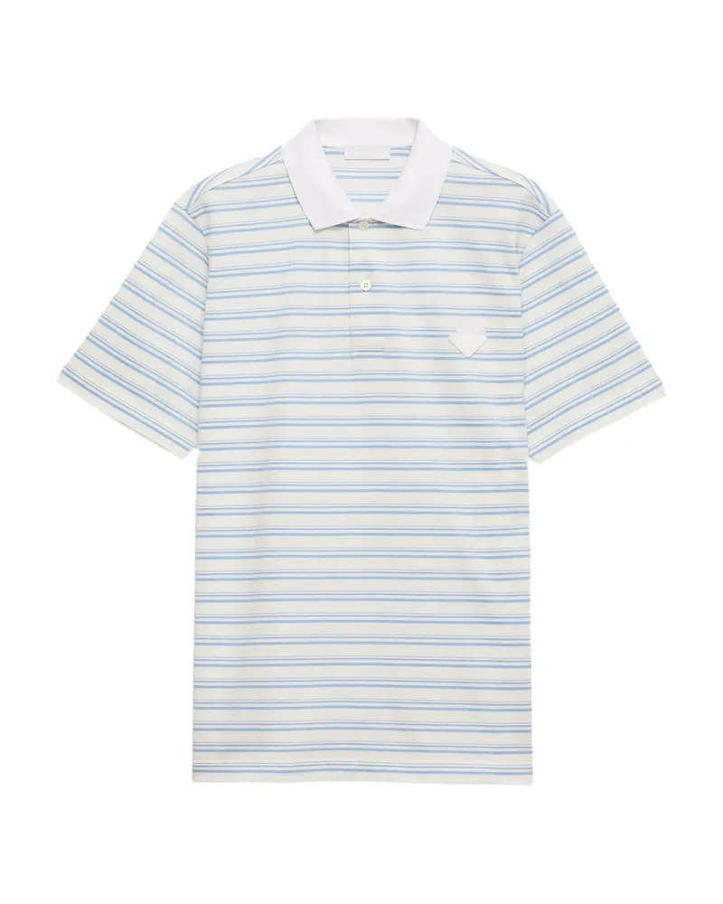 Prada Cotton Polo Shirt White