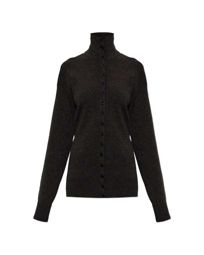 Christophe Lemaire Button-up Wool Cardigan Brown