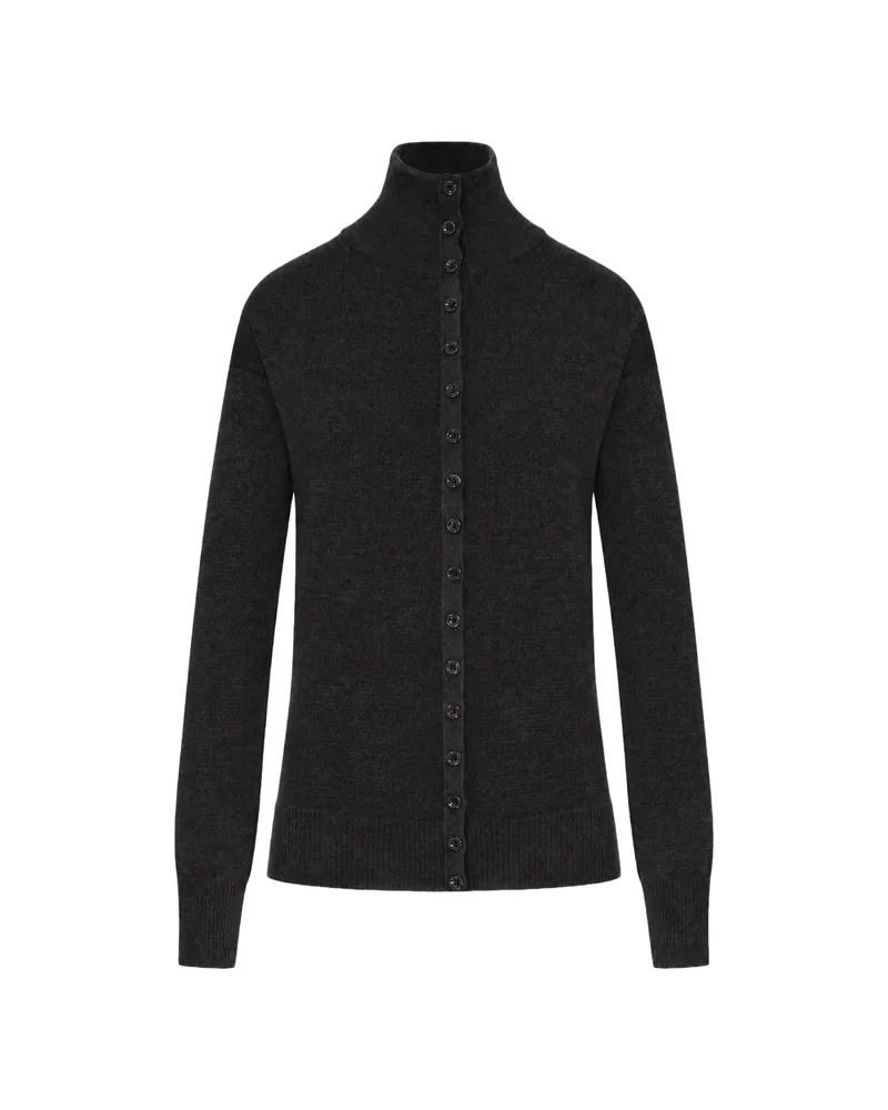 Christophe Lemaire Buttoned Top In Fine Wool Brown
