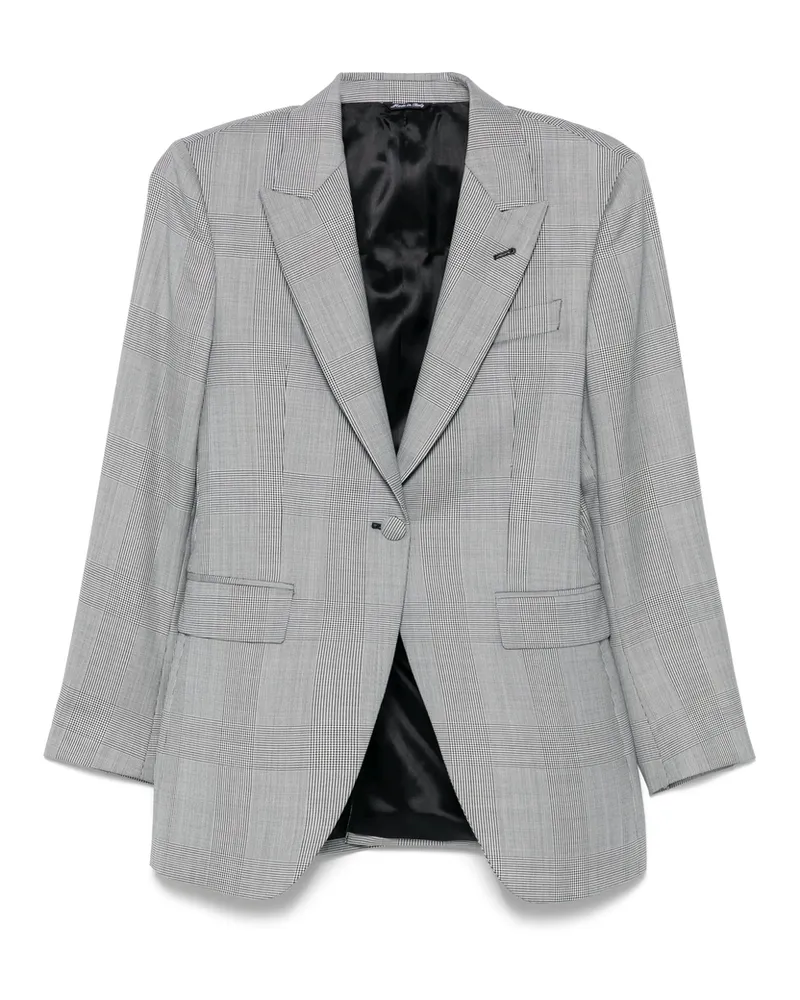 ERALDO Prince Of Wales-pattern Blazer Grey