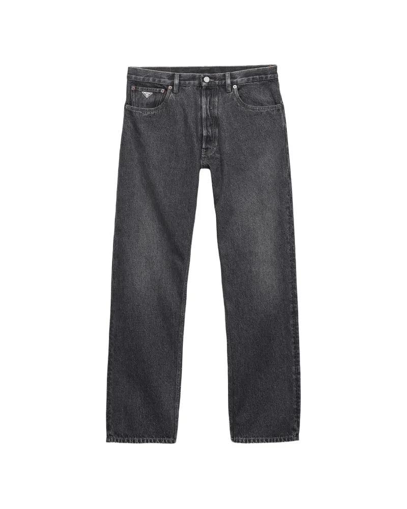 Prada Vintage-look Denim Jeans Grey