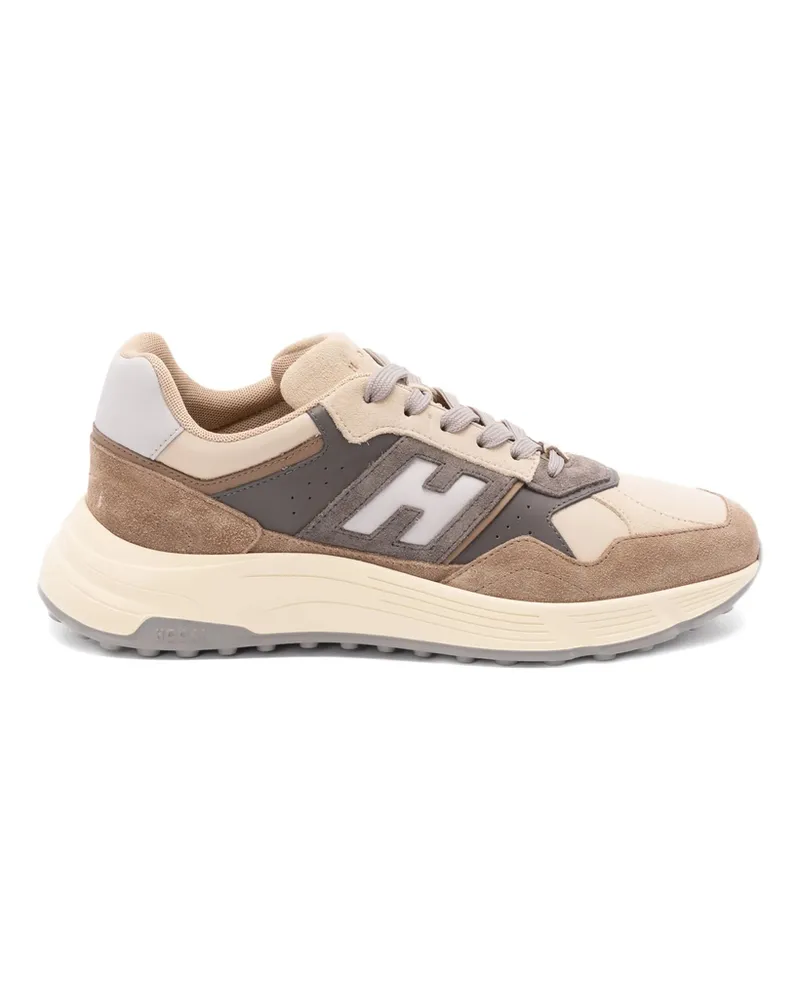 Hogan Hyperlight Panelled Sneakers Brown