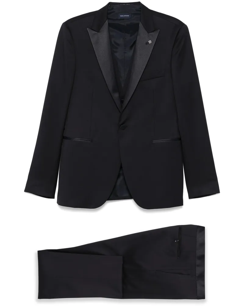 Tagliatore Wool Three-piece Suit Blue