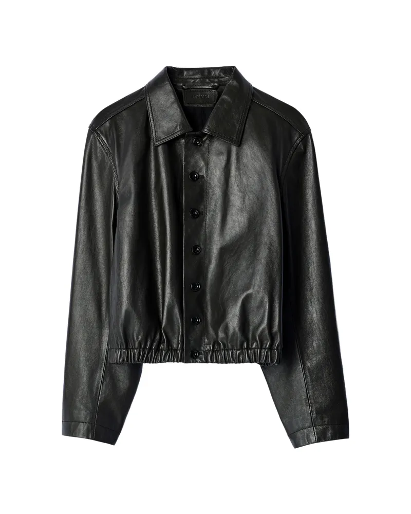Christophe Lemaire SOFT LEATHER BLOUSON Black