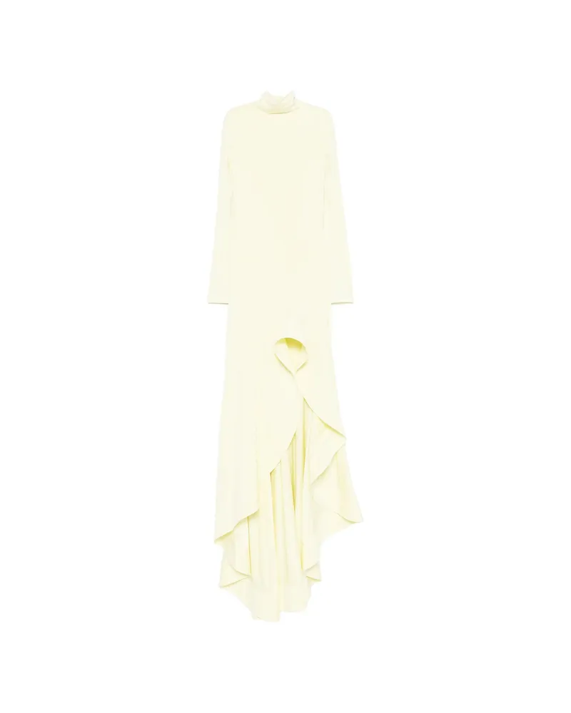 Stella McCartney Ruffled Asymmetric Dress Yellow