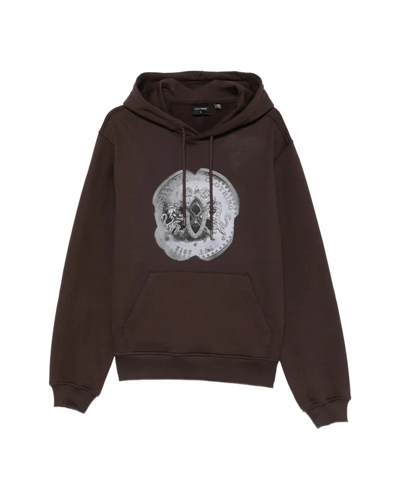Daily Paper Graphic-print Hoodie Brown