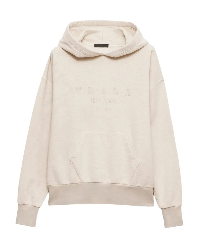 Prada Cotton Hoodie White