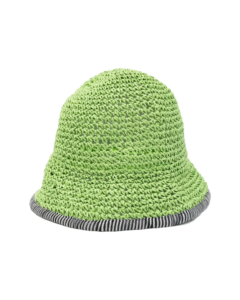 Missoni Striped Trim Bucket Hat Green