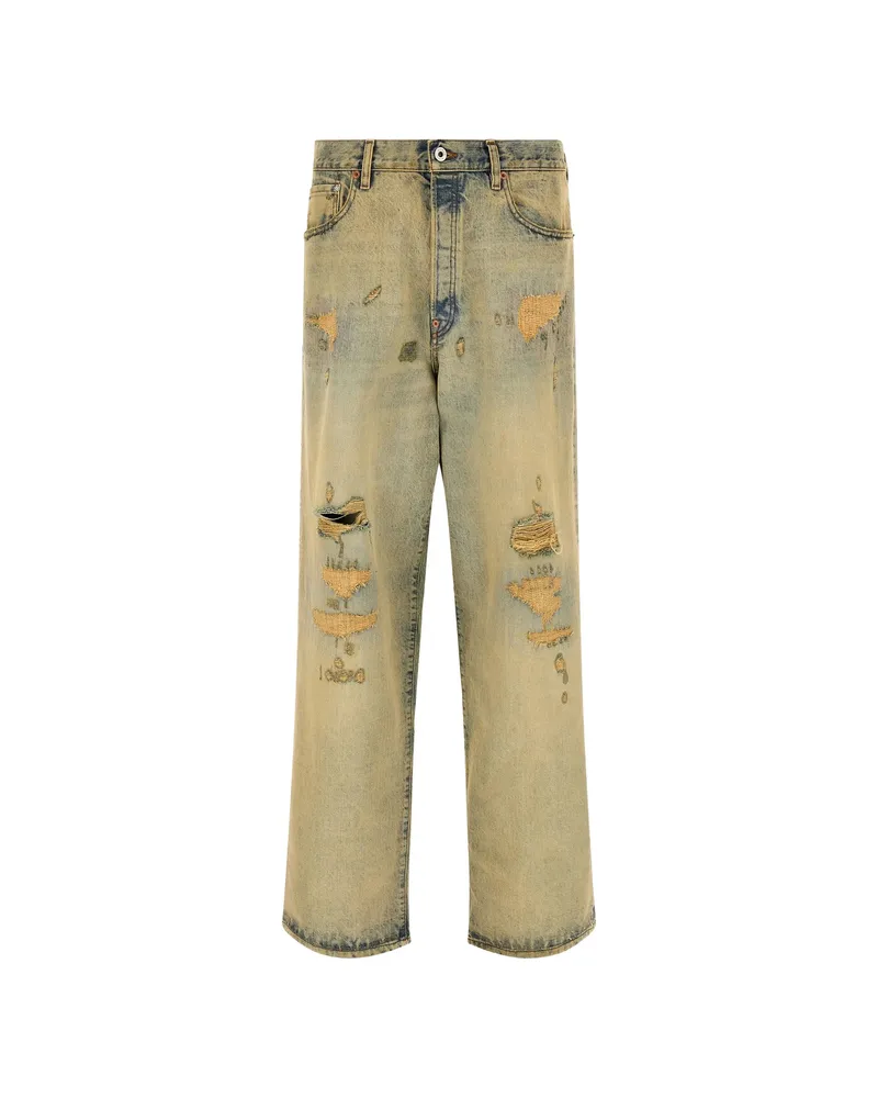 Kenzo Kuroki Distressed Jeans Brown