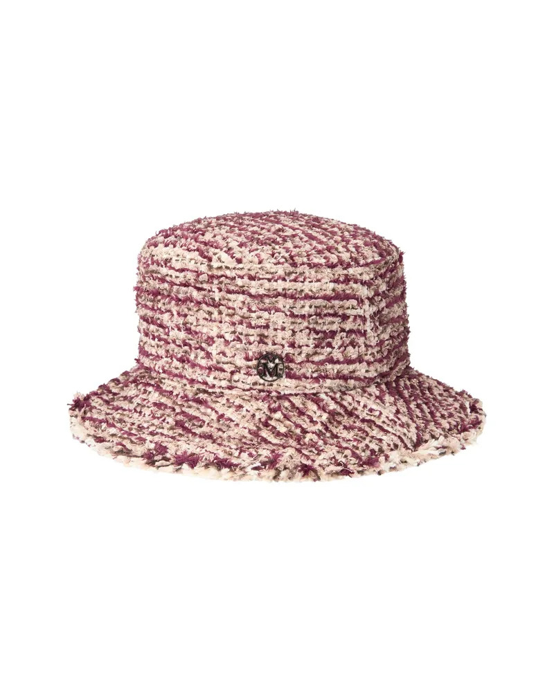 Maison Michel Jason Tweed Bucket Hat Neutrals