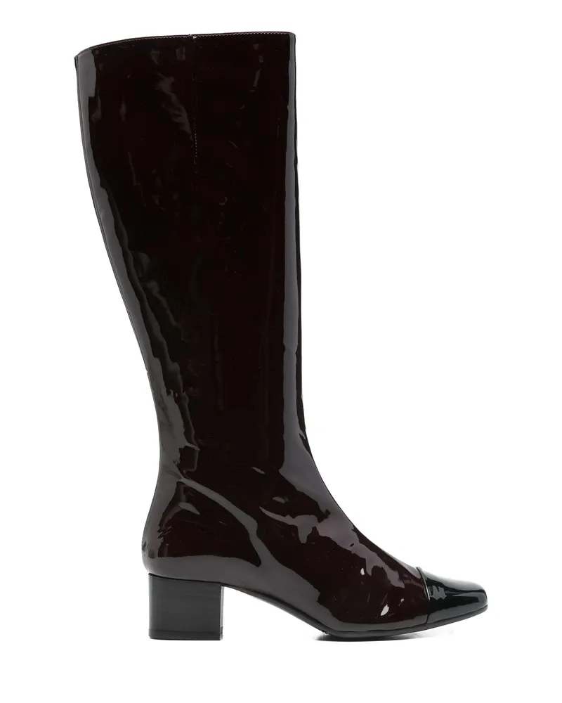 Carel 45mm Malaga Leather Knee-high Boots Brown