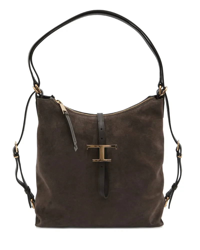 TOD'S T Timeless Shoulder Bag Brown