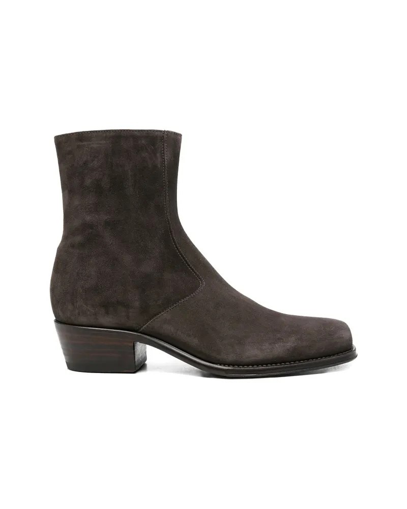 ERALDO Colmy Square-toe Ankle Boots Brown