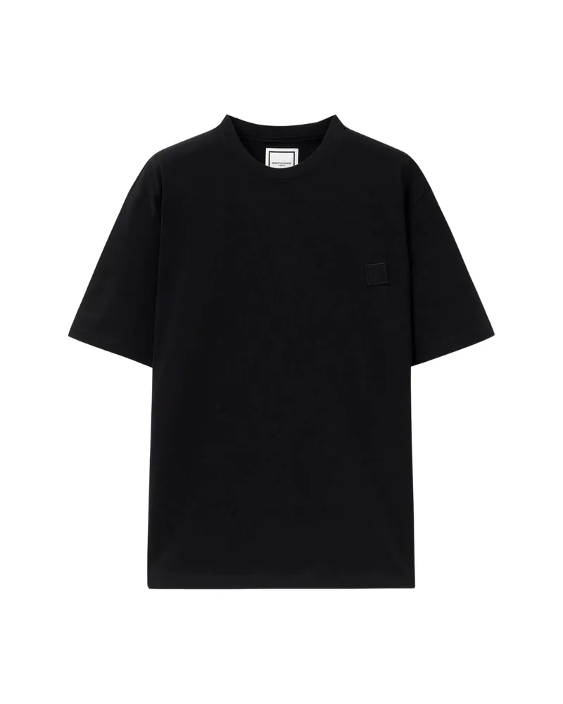 Wooyoungmi Logo-lettering T-shirt Black