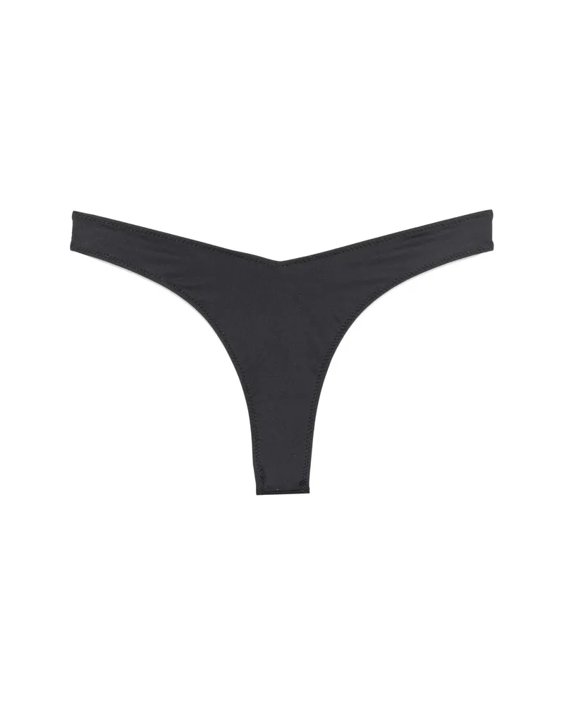 Frankies Bikinis Brittany V-front Bikini Bottoms Black