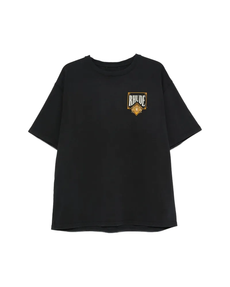 RHUDE Logo-print T-shirt Black