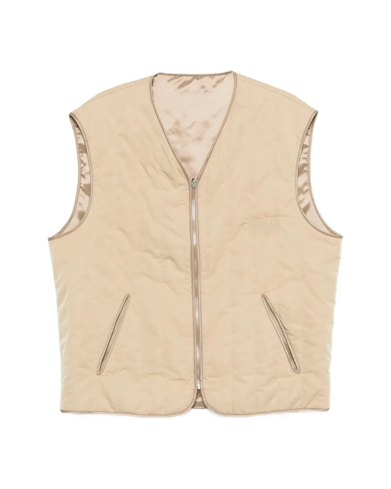 Maison Margiela Side-pocket Gilet Neutrals