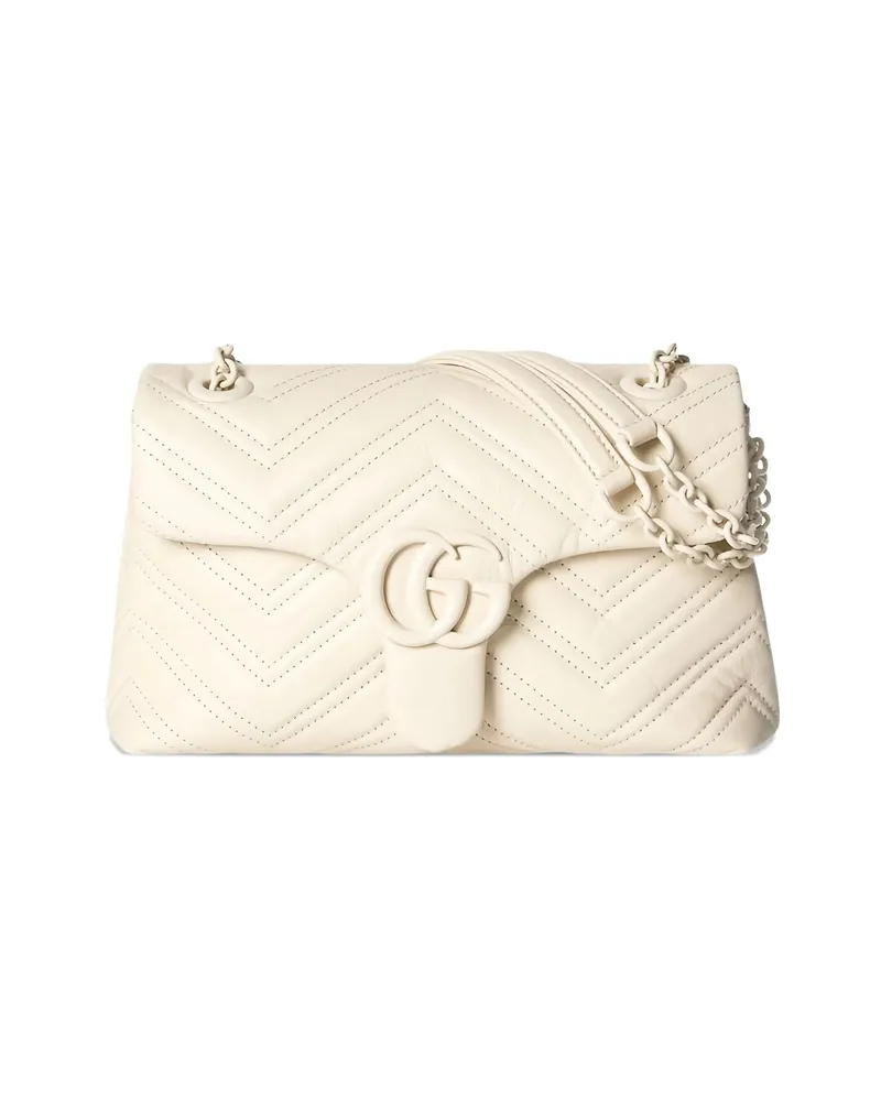 Gucci Small Logo-plaque Cross Body Bag Neutrals