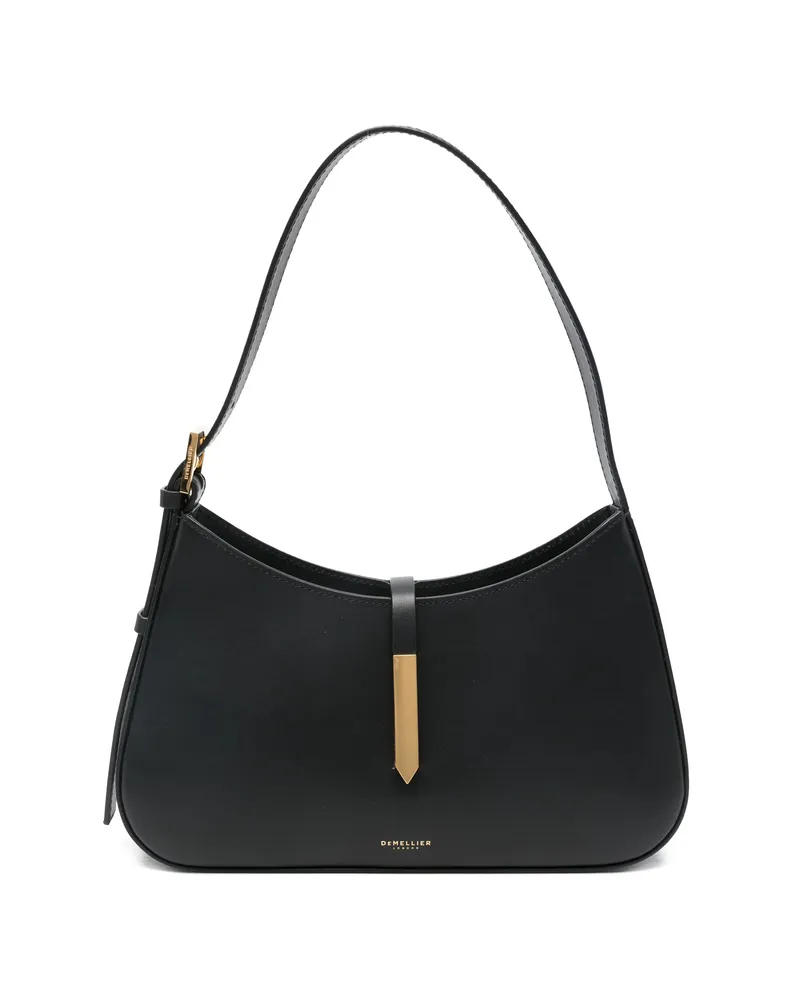 DeMELLIER Tokyo Leather Shoulder Bag Black