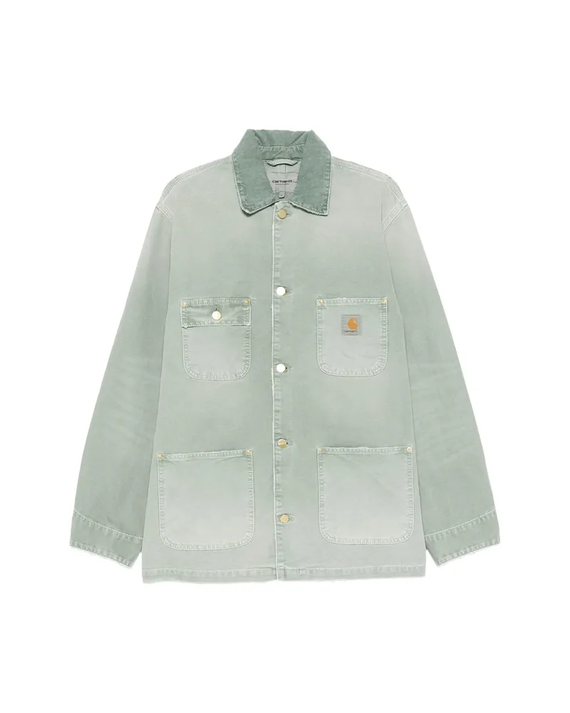Carhartt WIP Corduroy-collar Logo-patch Jacket Green